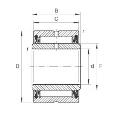 LS NA4902-2RSR, ߴϵ 49ɂ(c)ܷ