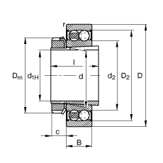 {(dio)S 2212-K-2RS-TVH-C3 + H312, (j) DIN 630  DIN 5415 (bio)(zhn)Ҫߴ, F׺;oɂ(c)ܷ