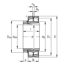 {(dio)ĝLS 23220-E1A-K-M + H2320, (j) DIN 635-2 (bio)(zhn)Ҫߴ, F׺;o